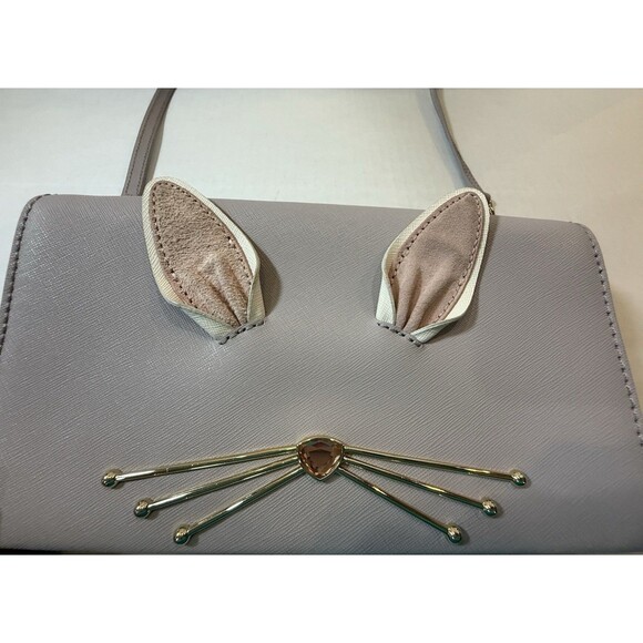 Kate Spade New York Make Magic Rabbit Bunny Cali Crossbody Clutch Bag 14k Gold - Picture 15 of 16